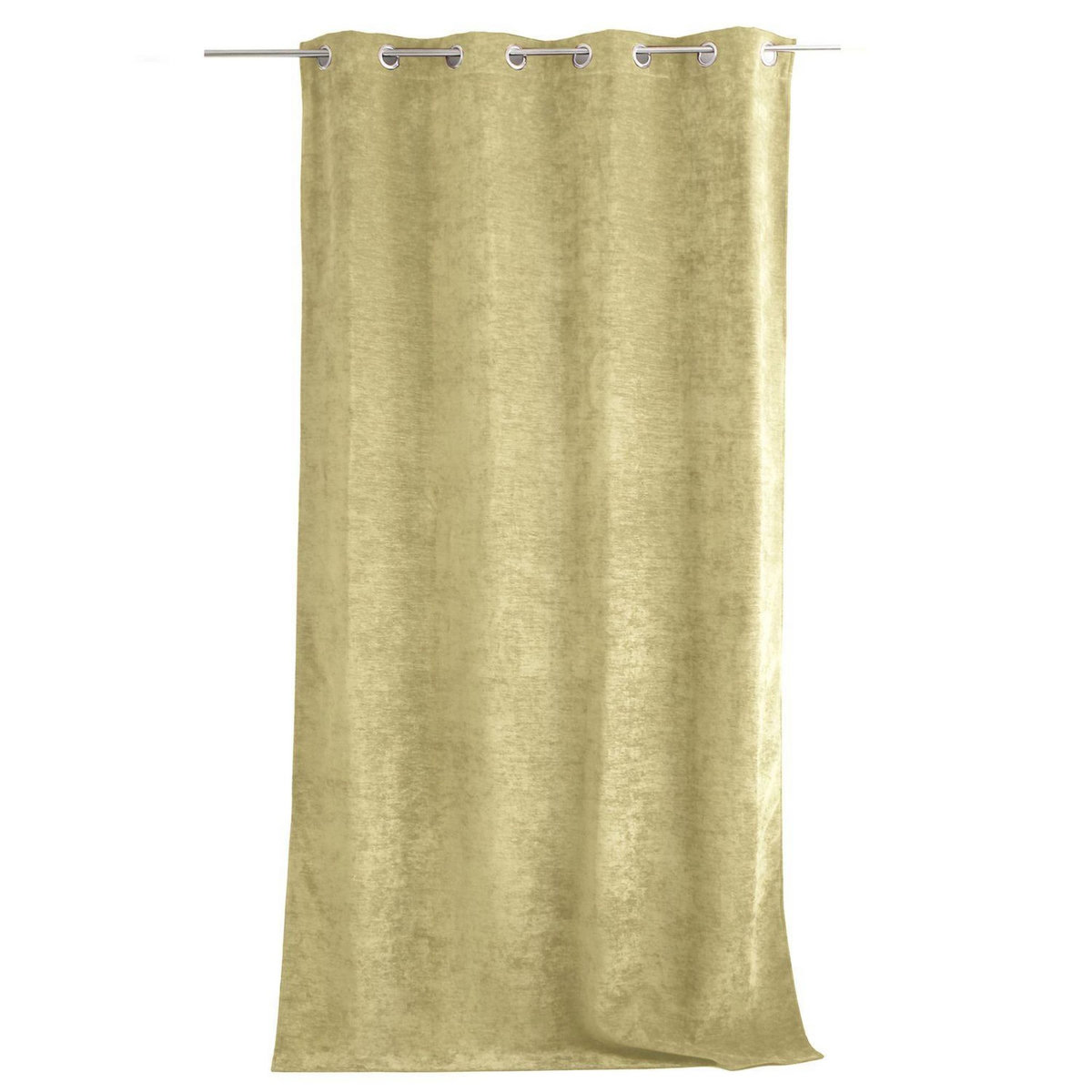 TOILINUX Rideau thermique en velours - 140 x 260 cm - Tilleul