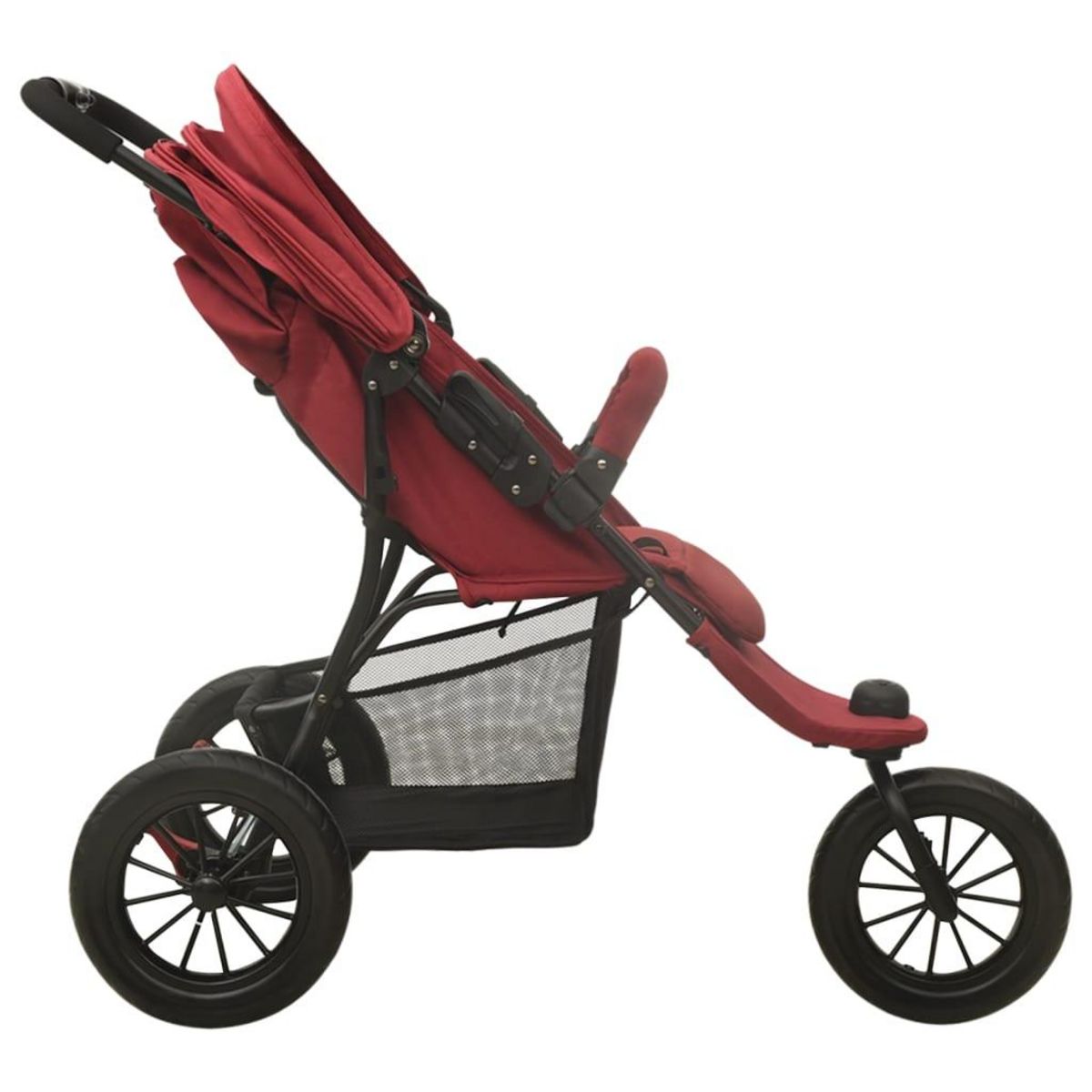 VIDAXL Poussette pour bebe Rouge Acier