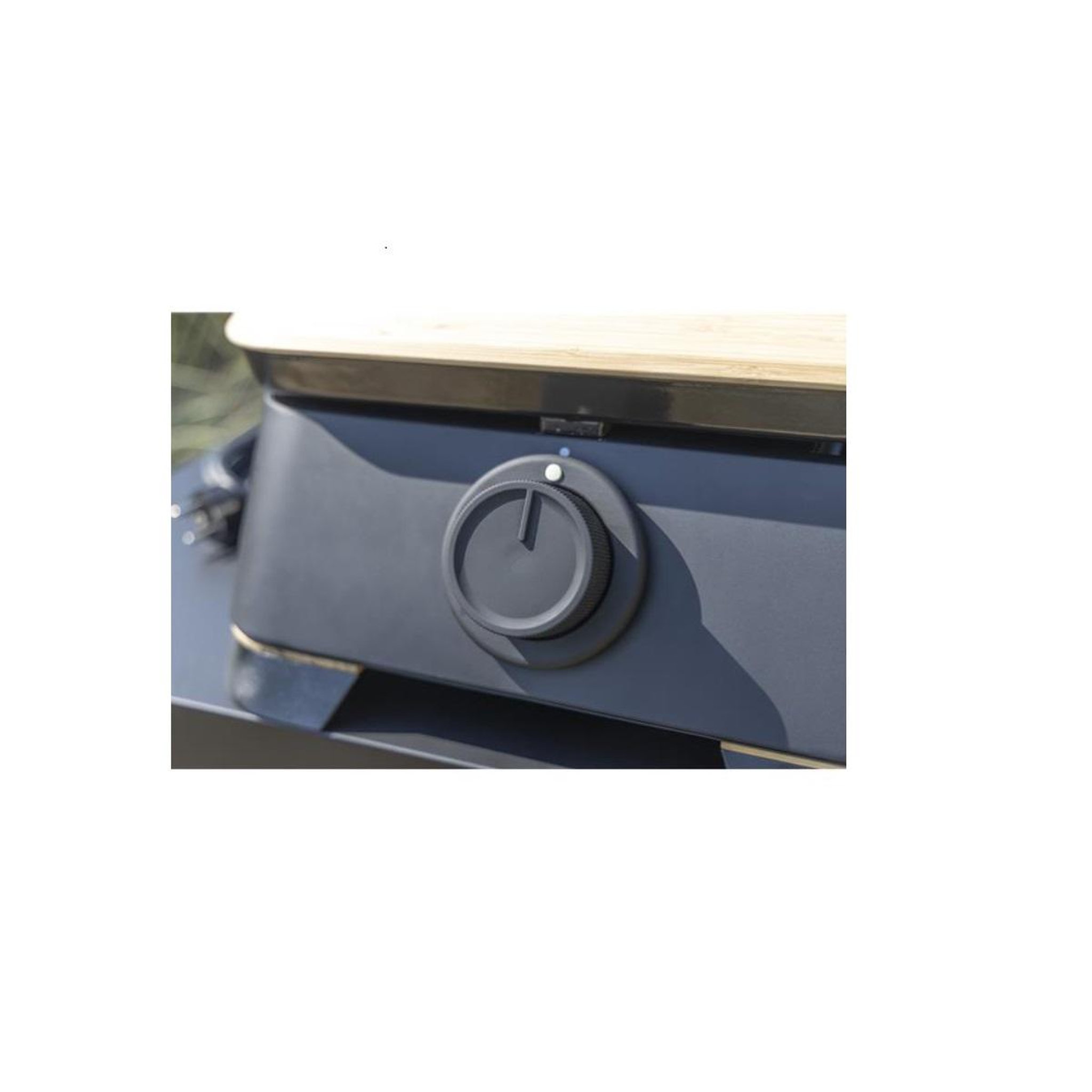 Voir la diapositive 2 : COOK IN GARDEN Plancha électrique 2500w plaque fonte émaillée - PE004