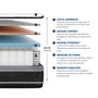 Voir la diapositive 4 : HYPSOM HYPSOM | Ensemble DIVIN | Matelas Ressorts ensachés + Sommier Bois
