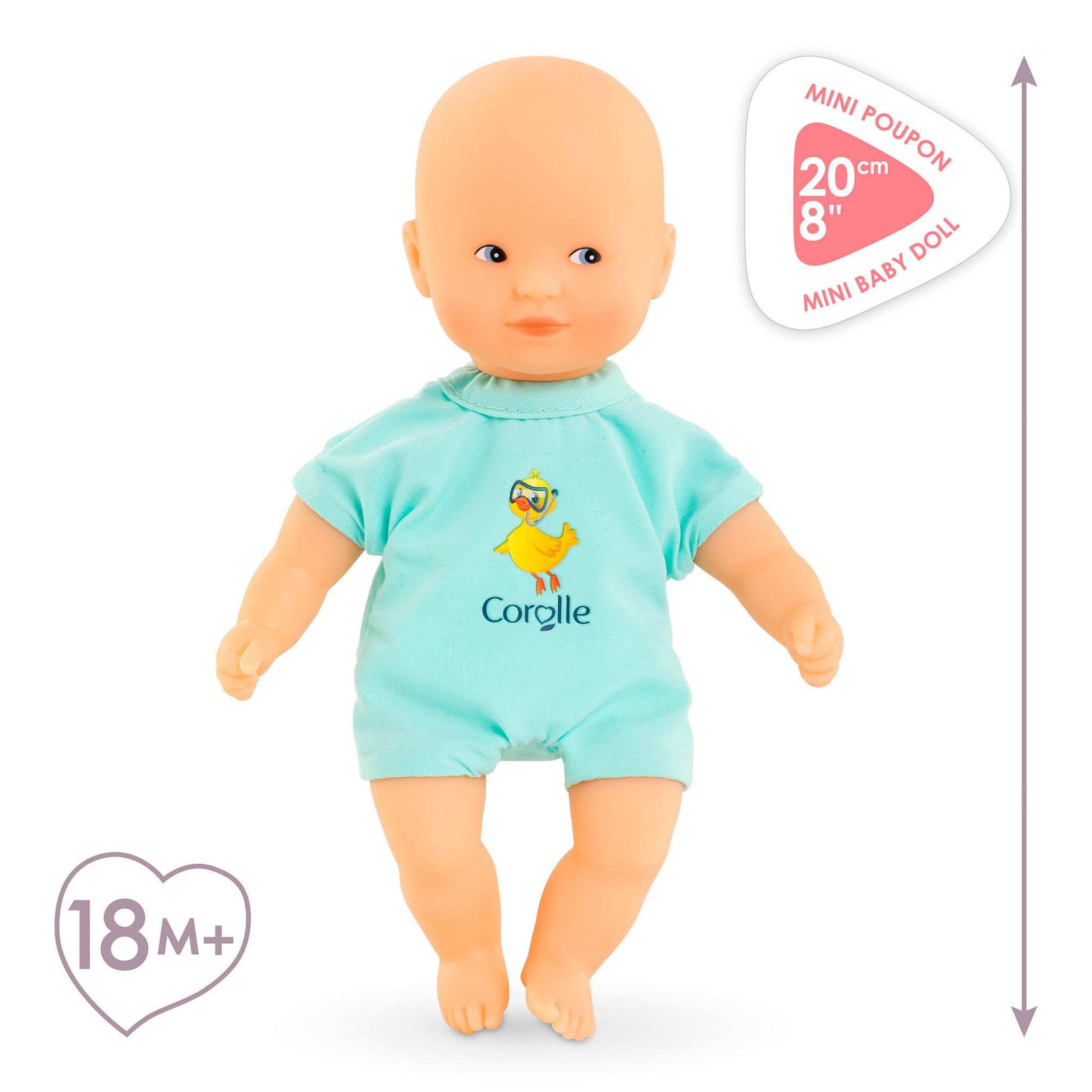Voir la diapositive 5 : Corolle Poupon Mini Bain Bleu