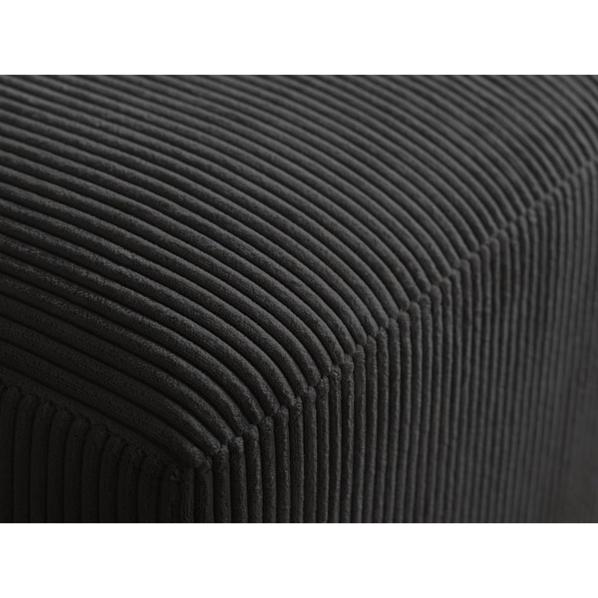 LISA DESIGN Livy - canapé droit convertible - avec coffre - en velours côtelé - 3 places