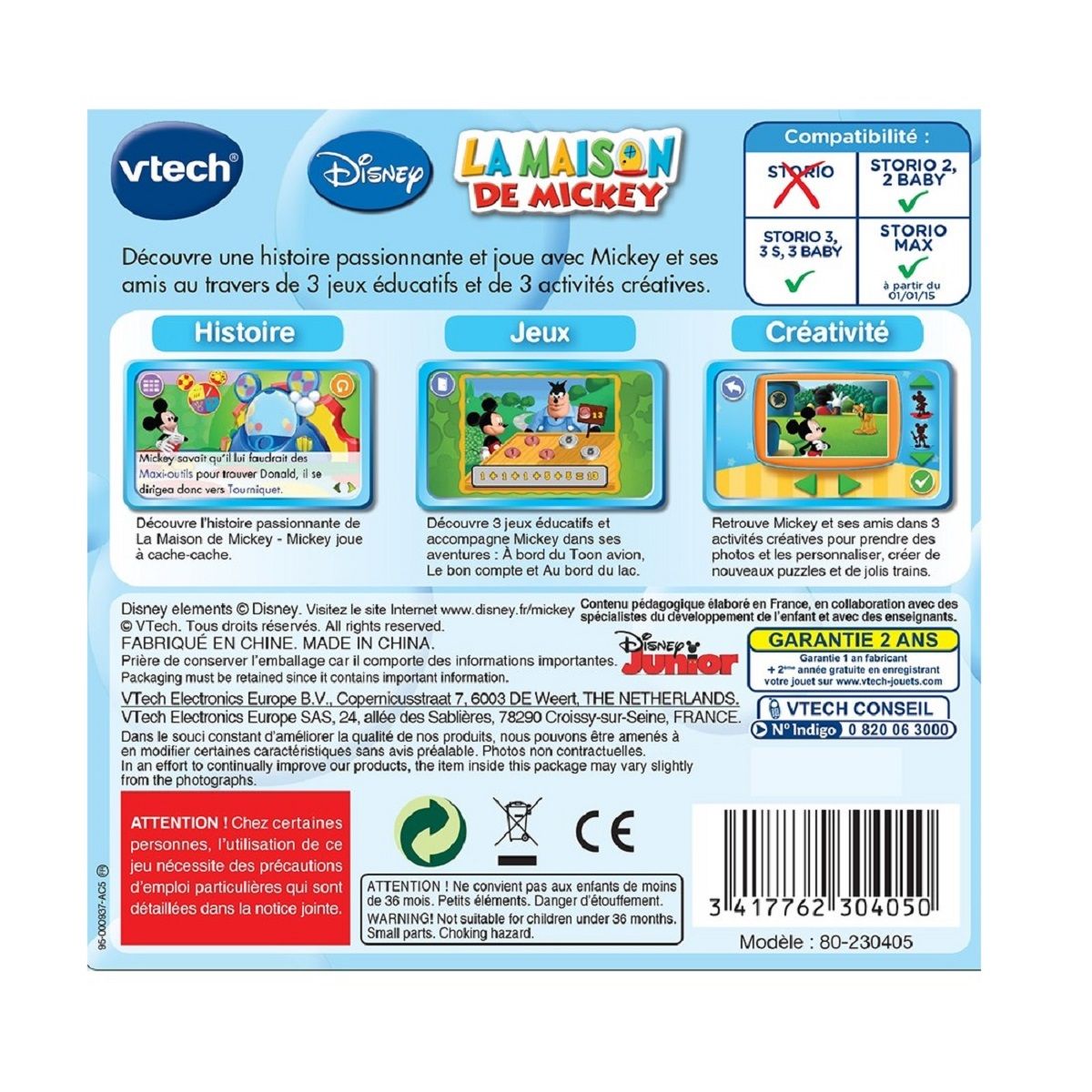 VTECH Jeu Storio La maison de Mickey - Disney Junior