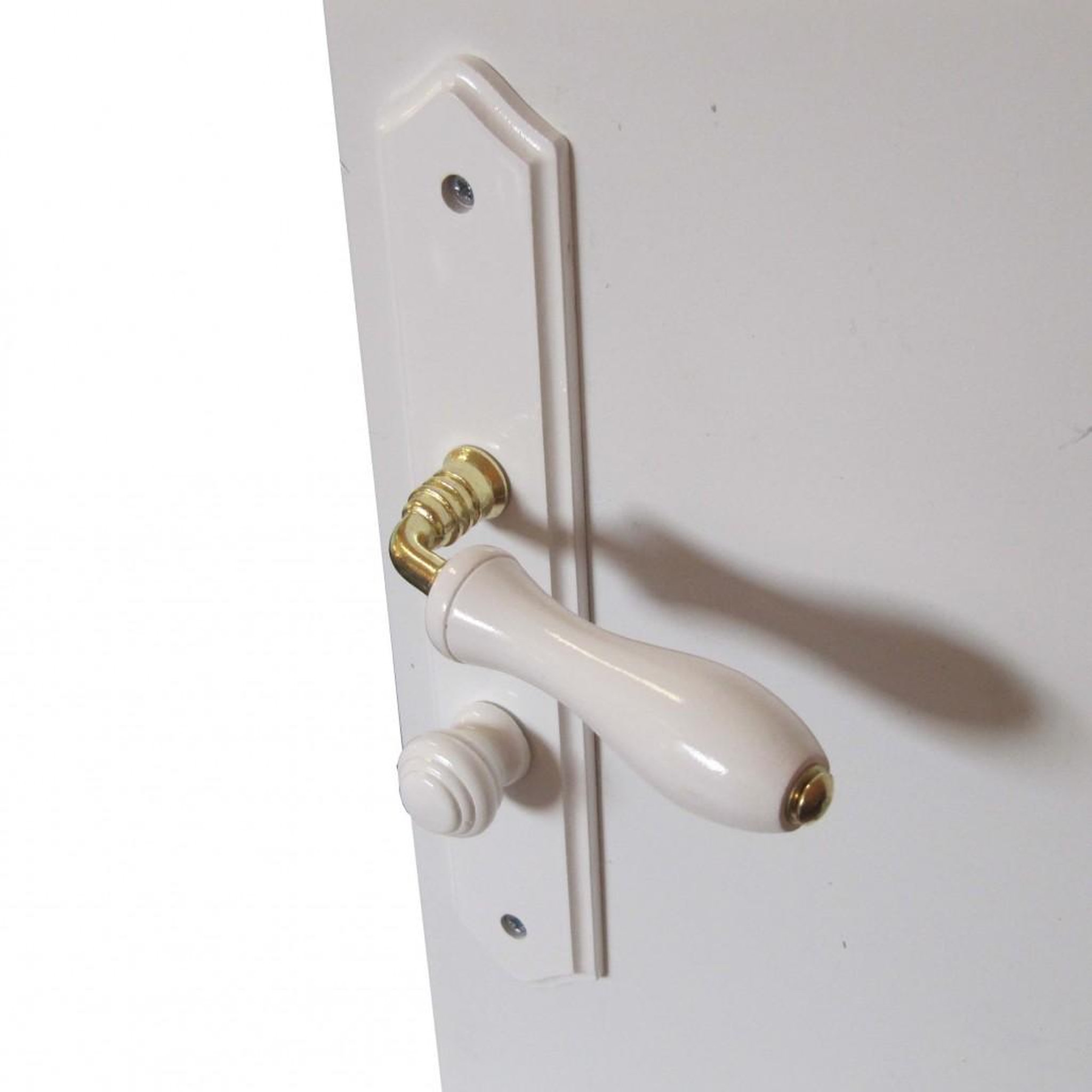 CENTRALE BRICO 2 poignées de porte Bois condamnation, bois entraxe 195 mm