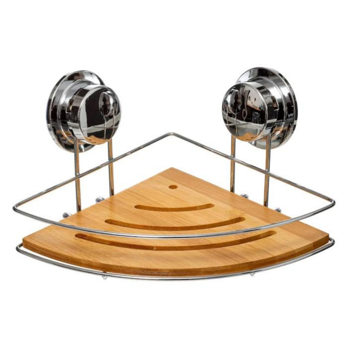 FIVE Etagère d'Angle de Douche  Ventouse  26cm Naturel