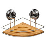 FIVE Etagère d'Angle de Douche  Ventouse  26cm Naturel