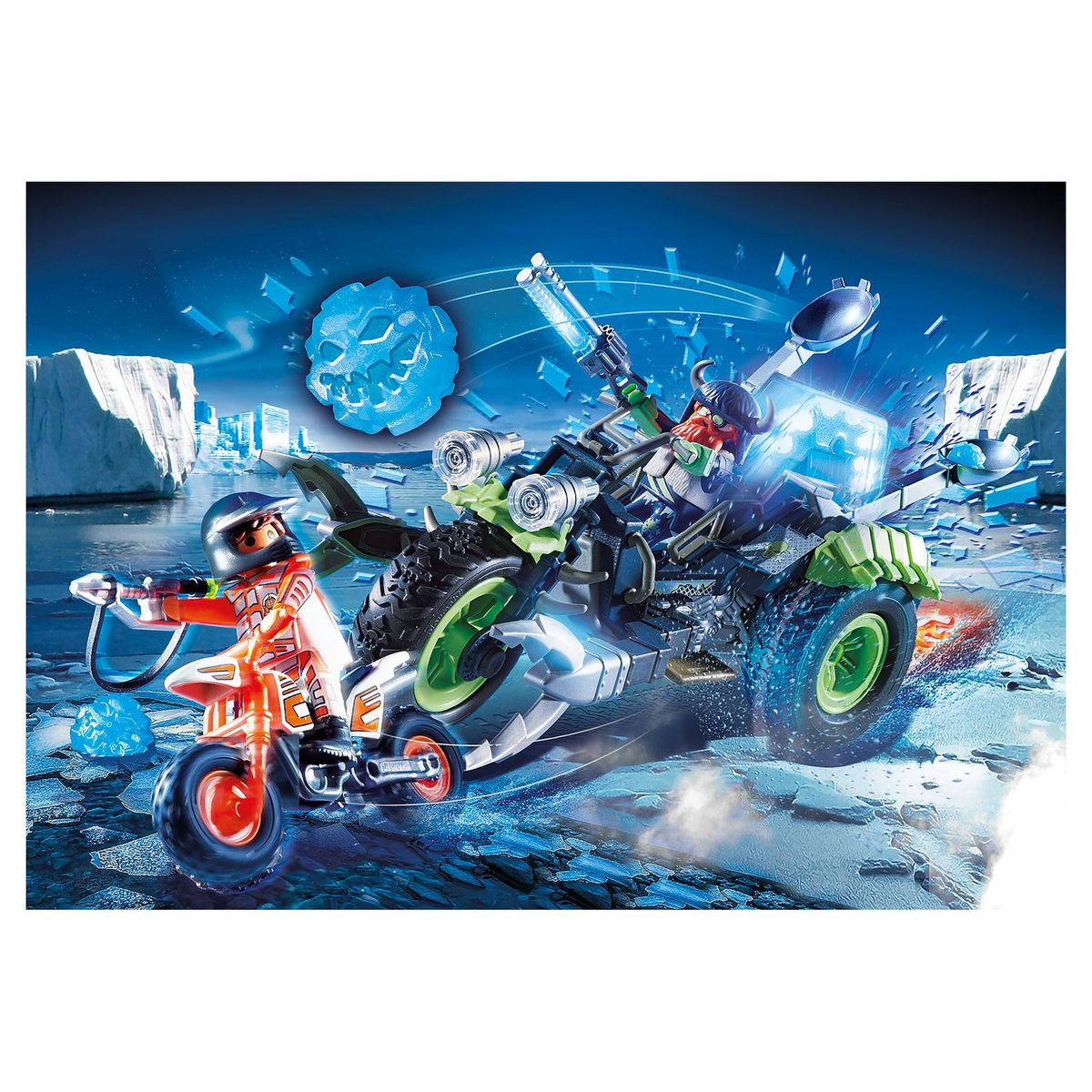 PLAYMOBIL 70232 - Top Agents - Moto des neiges des Rebelles arctiques