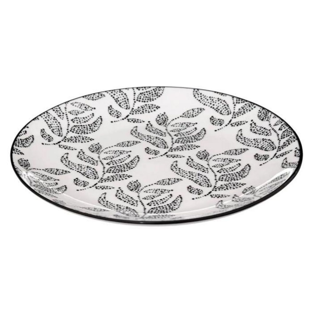 SECRET DE GOURMET Lot de 6 Assiettes à Dessert  Eva  19cm Gris