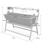 Voir la diapositive 4 : SWEEEK Rôtissoire électrique inclinable -  Mathurin Inox - Tournebroche. barbecue au charbon de bois à moteur pour grillades réceptions