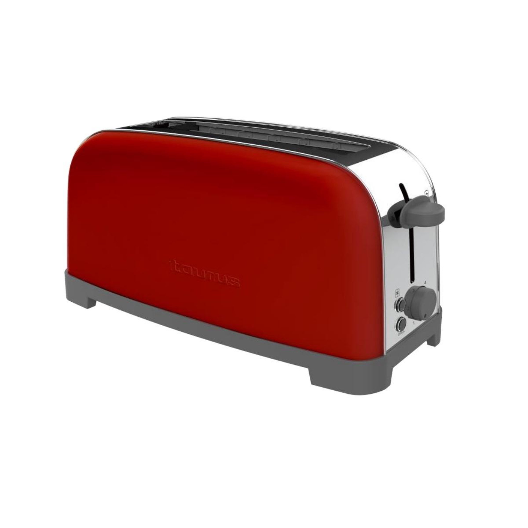 Voir la diapositive 2 : Taurus Grille-pains 1 fente 850w rouge - VINTAGESINGLERED850W
