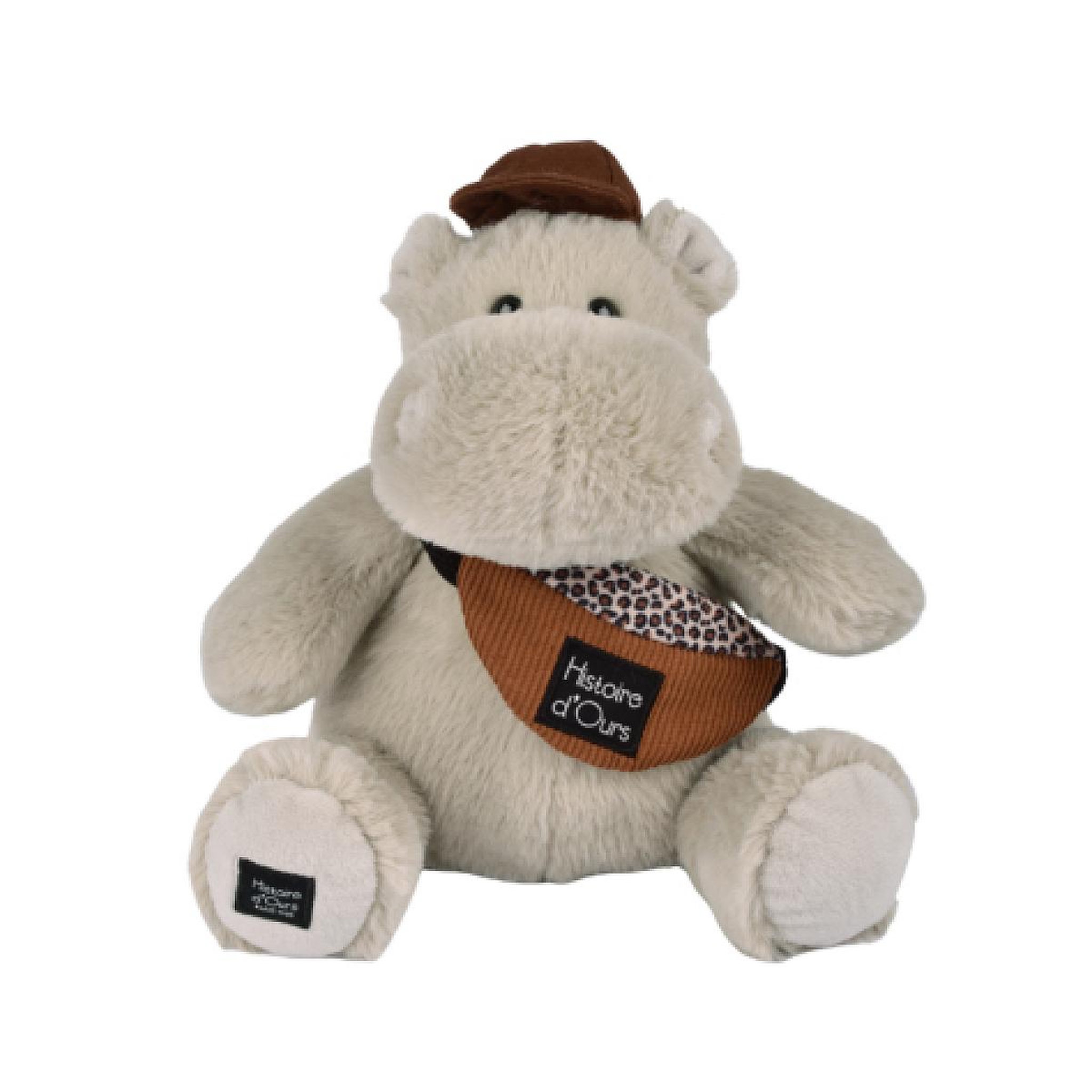 Histoire D'Ours Peluche Hippopotame HELLO BROOK 20 cm