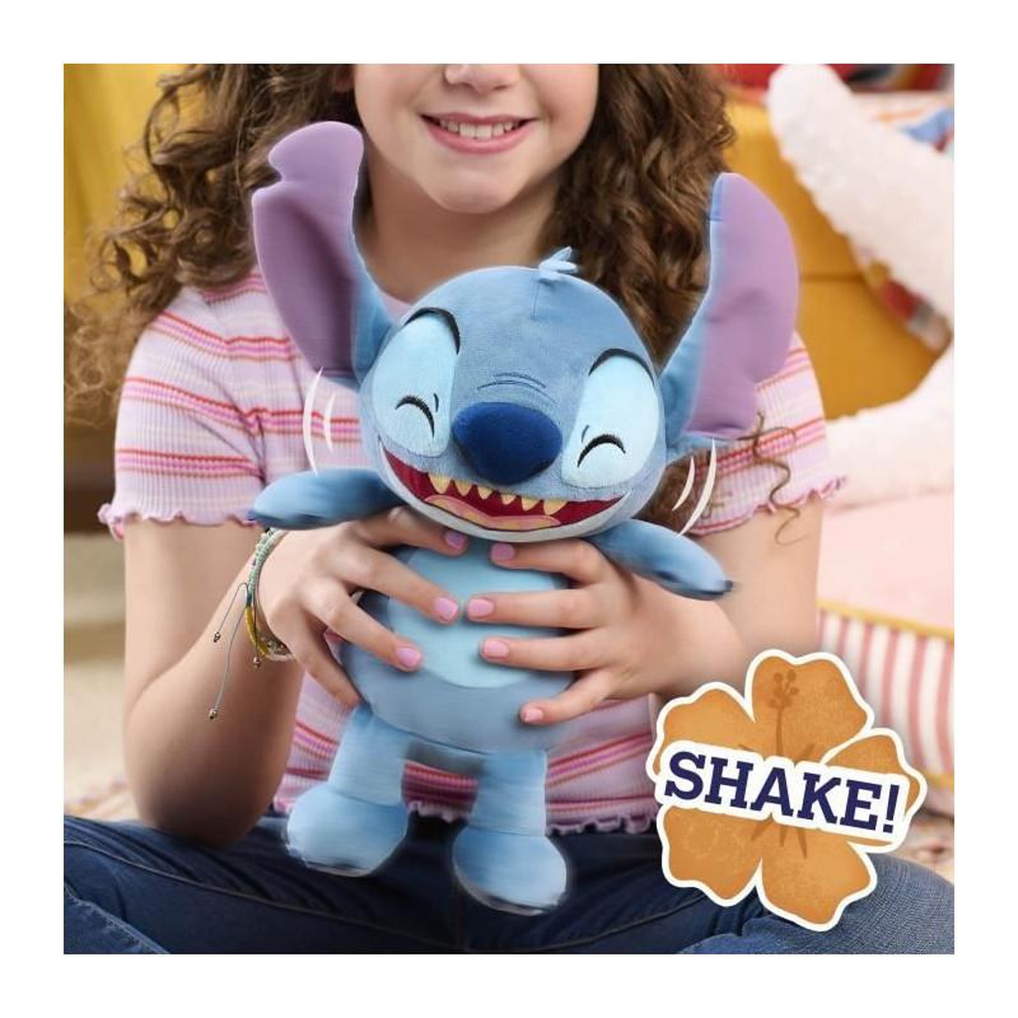 Voir la diapositive 4 : Peluche interactive - LICENCE /STITCH - Peluche Rit et Tremble Stitch - 25 cm, rit et tremble quand secoué