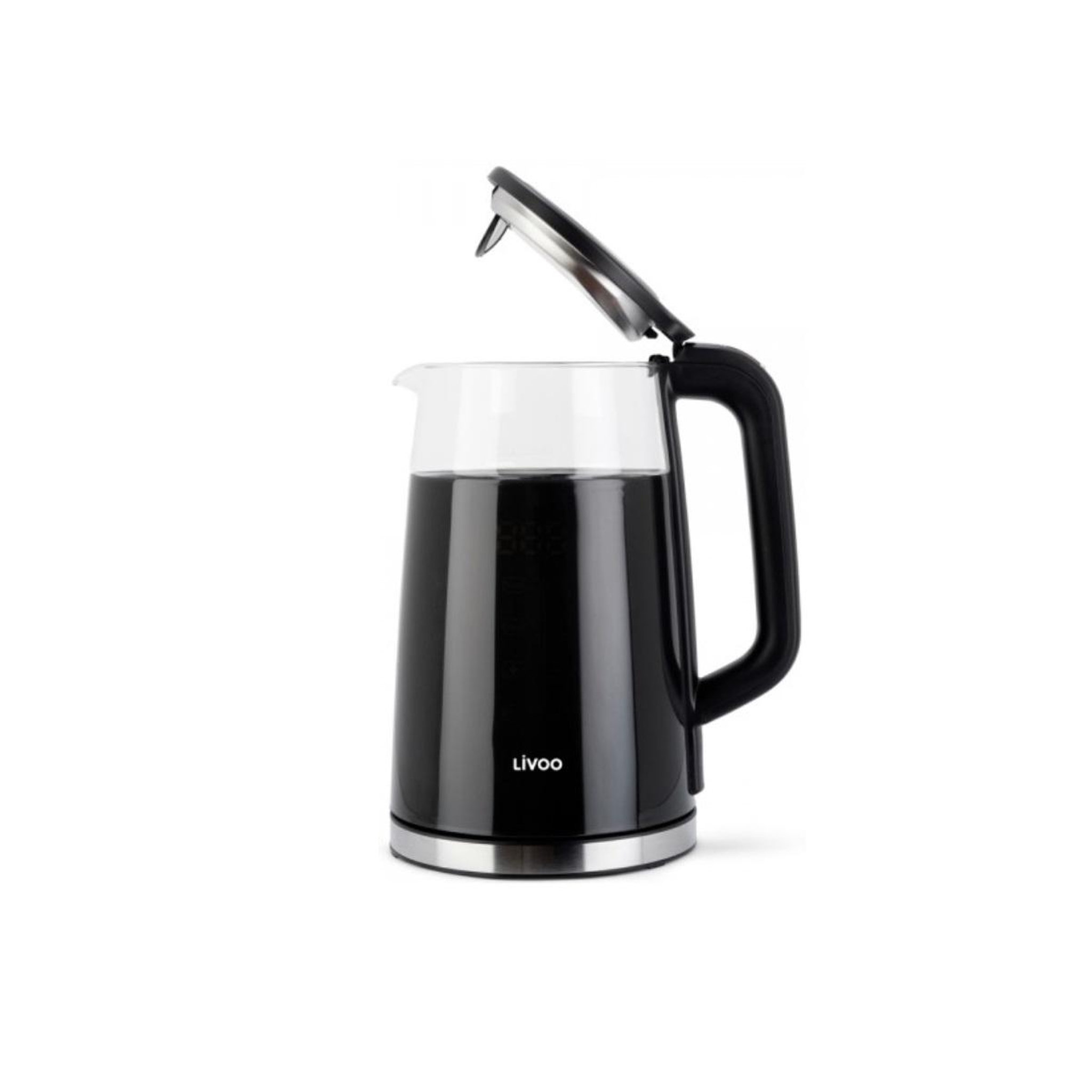 Voir la diapositive 3 : LIVOO Bouilloire électrique sans fil 1,7l 2200w noir - dod198