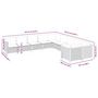 Voir la diapositive 6 : VIDAXL Salon de jardin avec coussins 10 pcs gris resine tressee