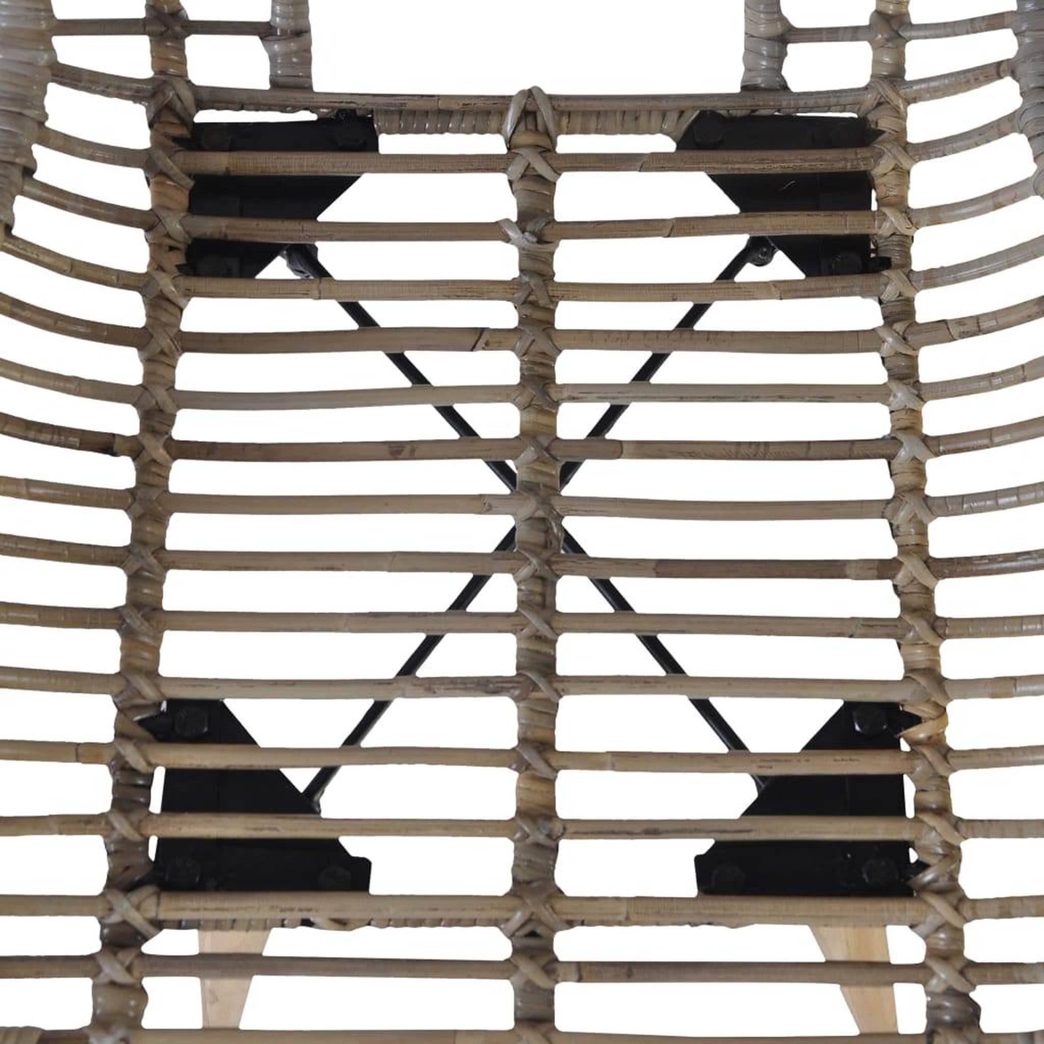 Voir la diapositive 4 : VIDAXL Chaises a manger lot de 2 marron rotin naturel