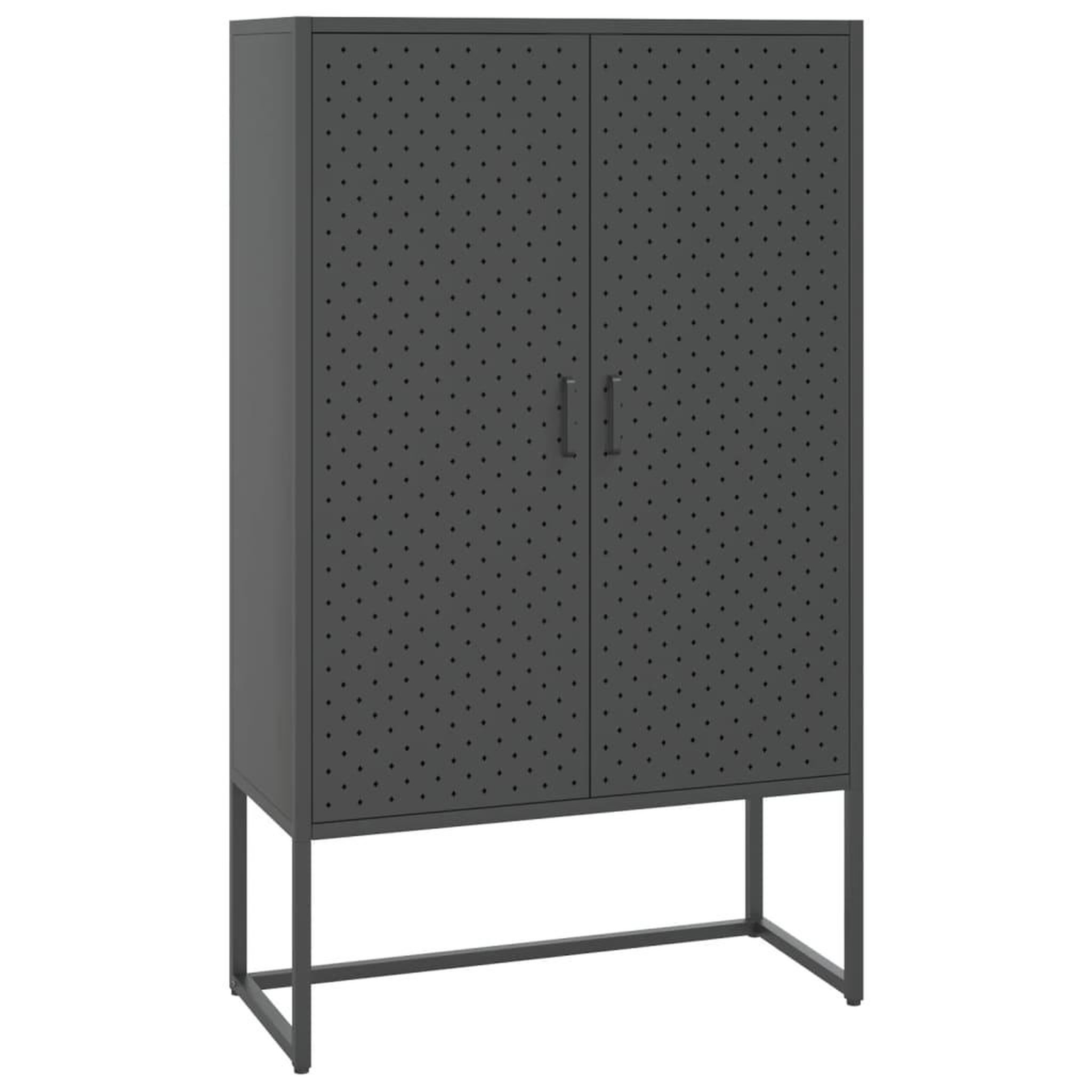 Voir la diapositive 2 : VIDAXL Buffet haut Anthracite 80x35x135 cm Acier