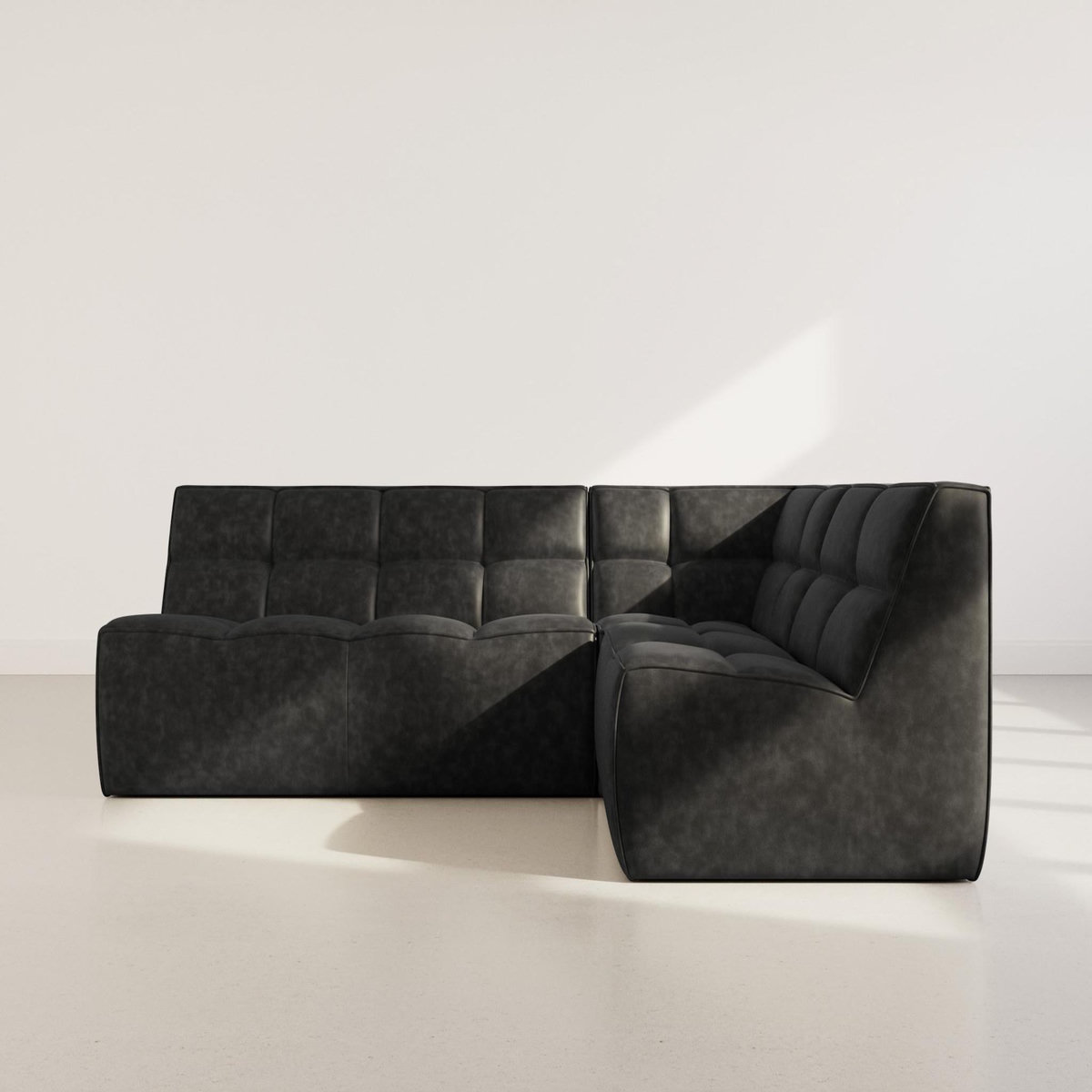 LISA DESIGN Alya - canapé modulable d'angle réversible 4 places en simili