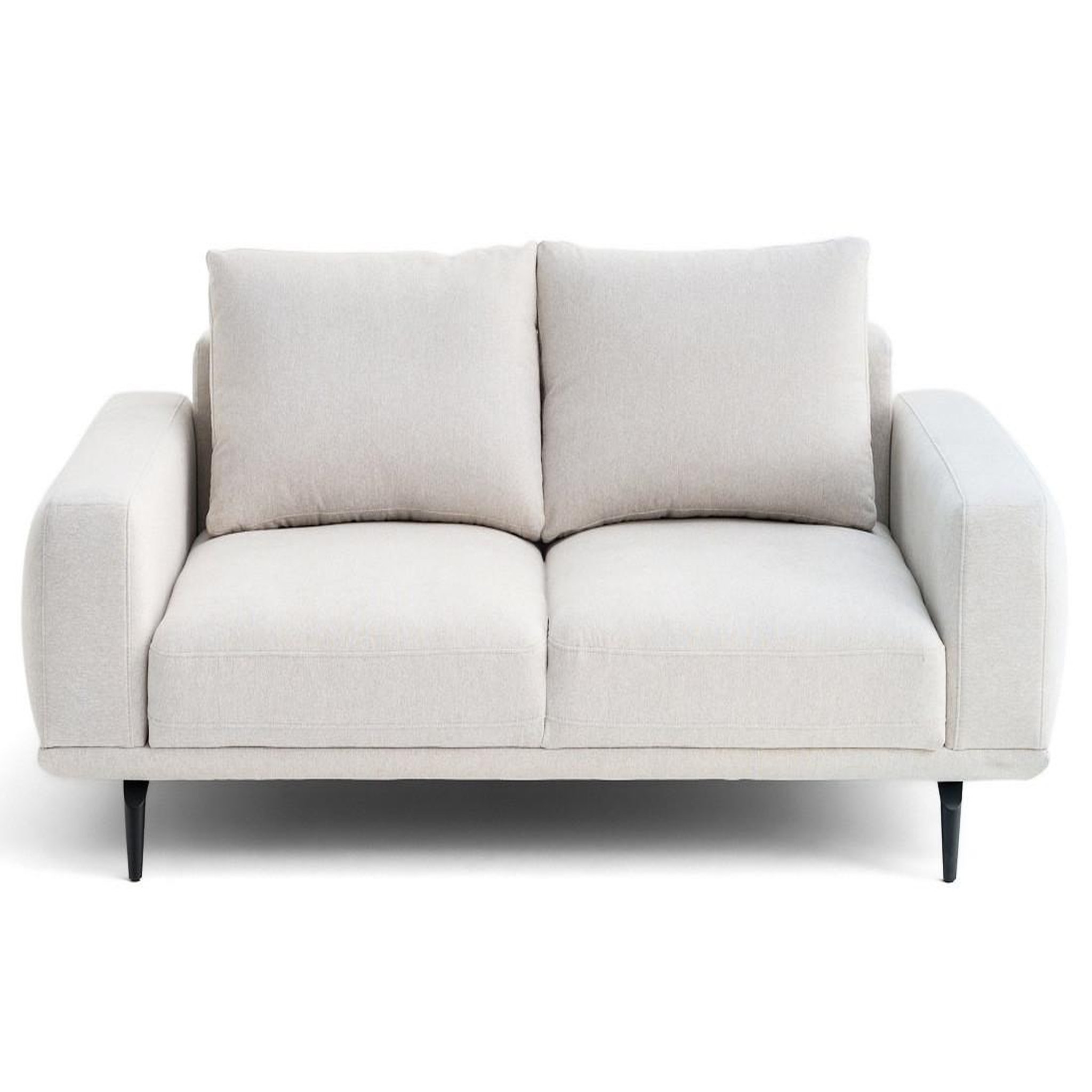 Voir la diapositive 1 : LISA DESIGN Vicence - canapé droit 2 places en tissu