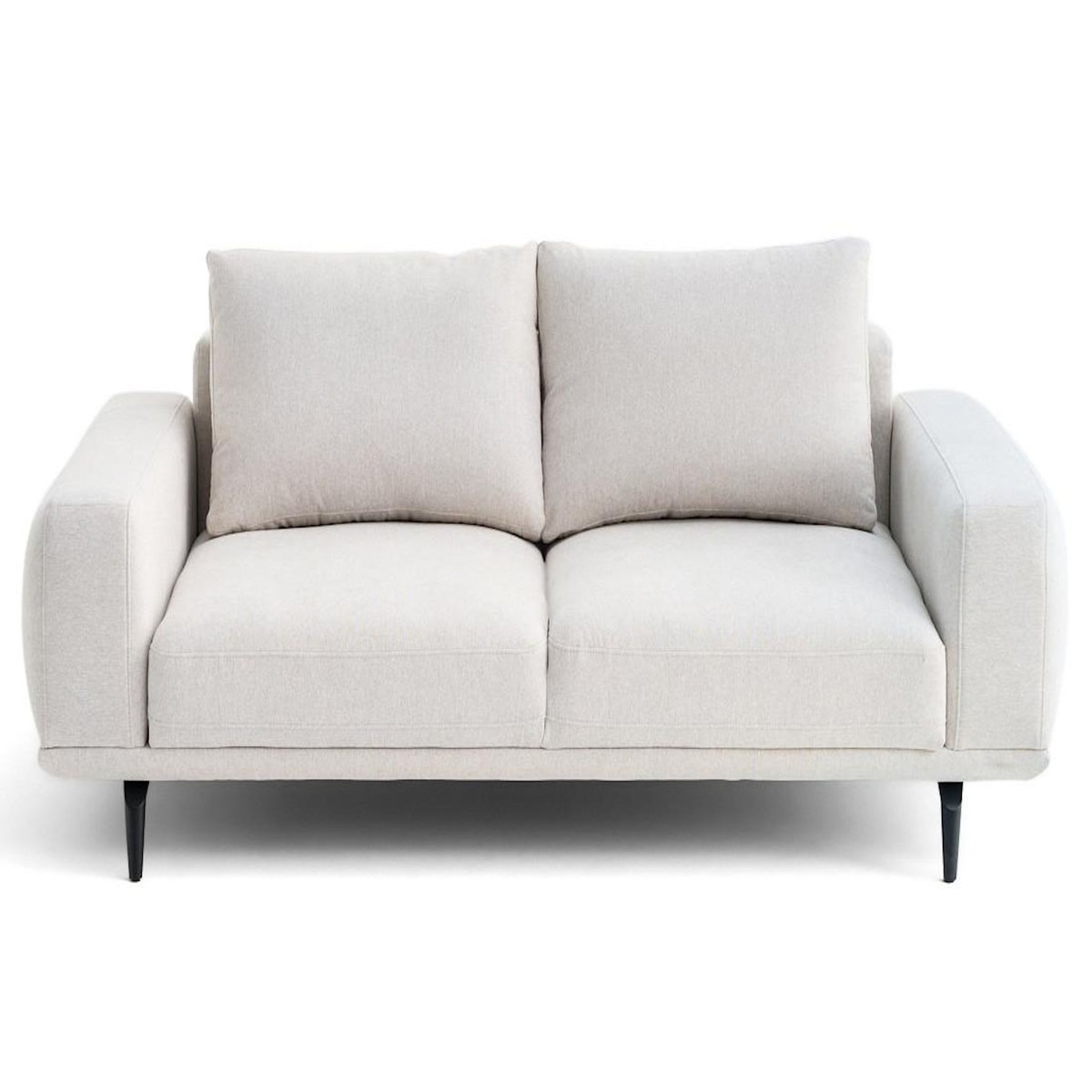 LISA DESIGN Vicence - canapé droit 2 places en tissu