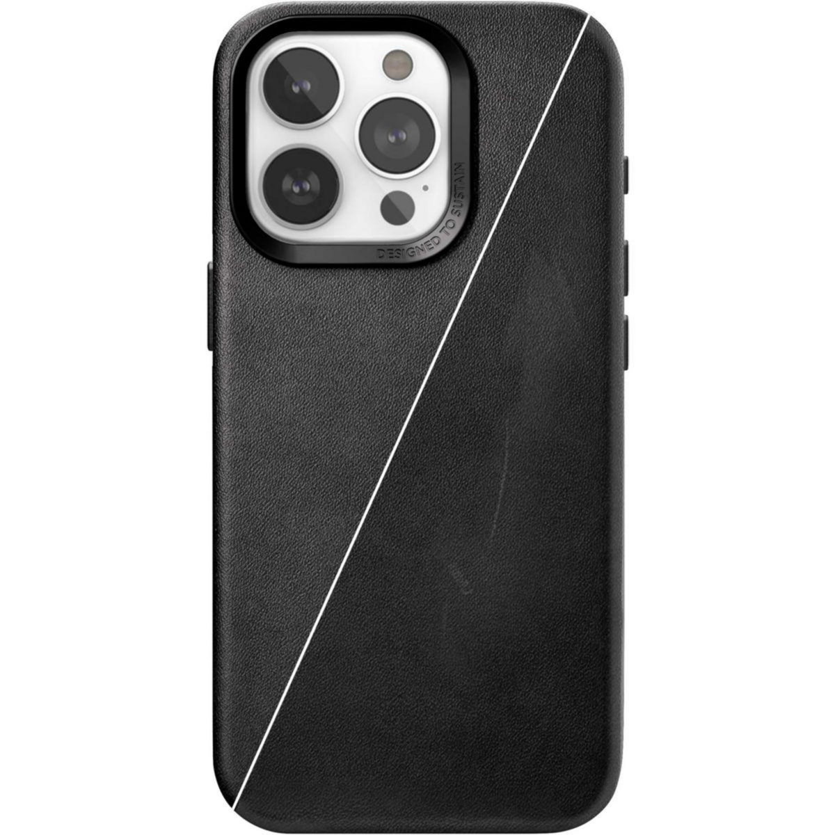 WOODCESSORIES Coque iPhone 15 Plus Cuir noir