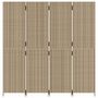 Voir la diapositive 5 : VIDAXL Cloison de separation 4 panneaux beige resine tressee