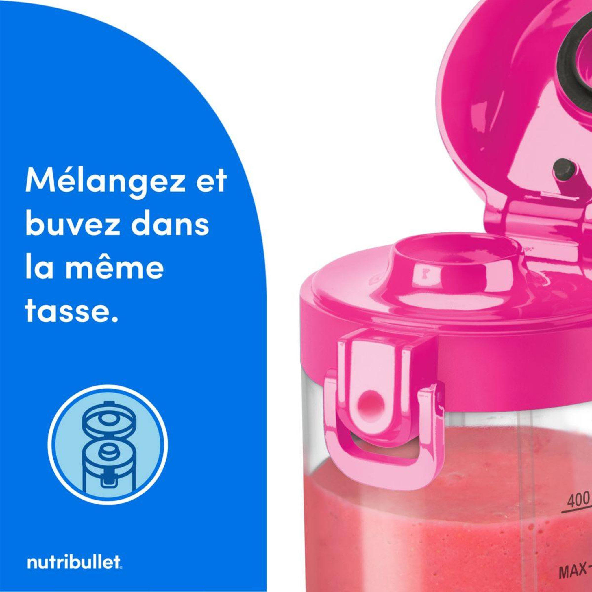 Voir la diapositive 4 : nutribullet Blender portable nbp003bp rose