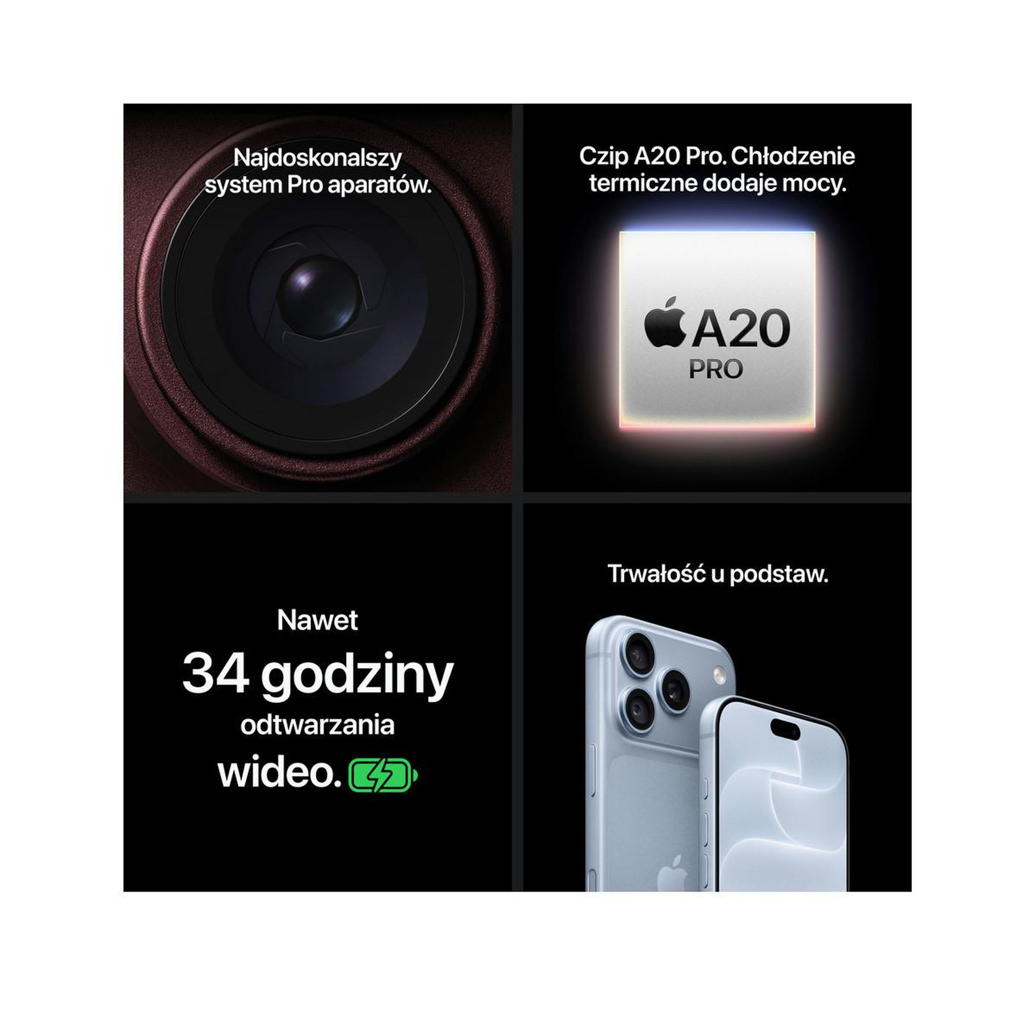 Voir la diapositive 4 : APPLE smartphone iphone 18 pro 256go noir