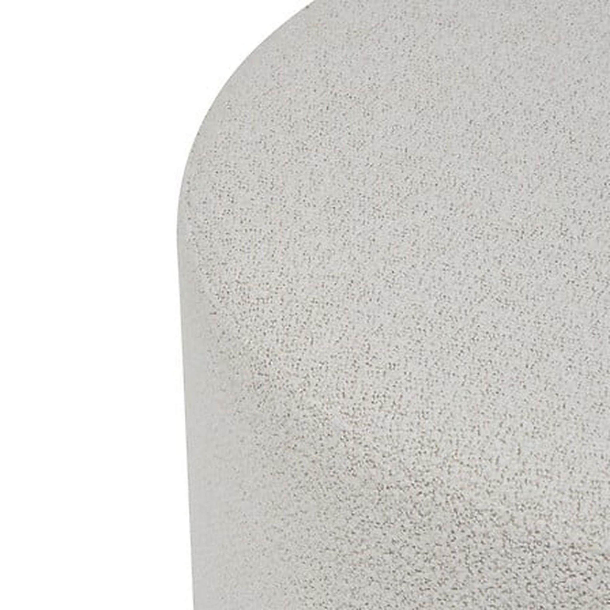 Voir la diapositive 2 : ATMOSPHERA Pouf xl en bouclette nesky - blanc