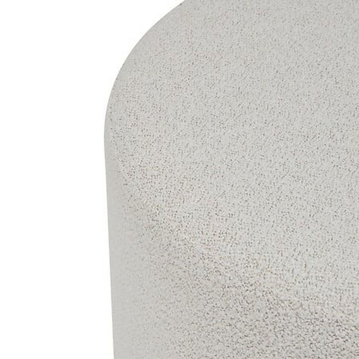 ATMOSPHERA Pouf XL en bouclette NESKY - Blanc