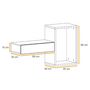 Voir la diapositive 6 : Paris Prix Ensemble Meubles Dressing Design  Easy  170 cm Noir