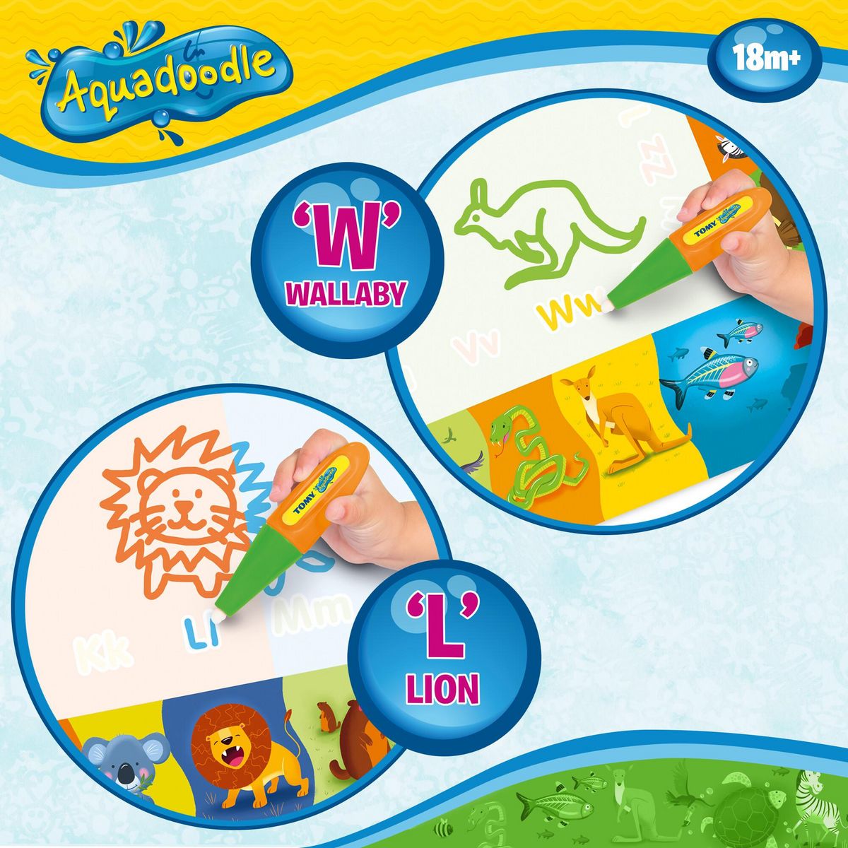 TOMY Tapis Aquadoodle Classique Couleur