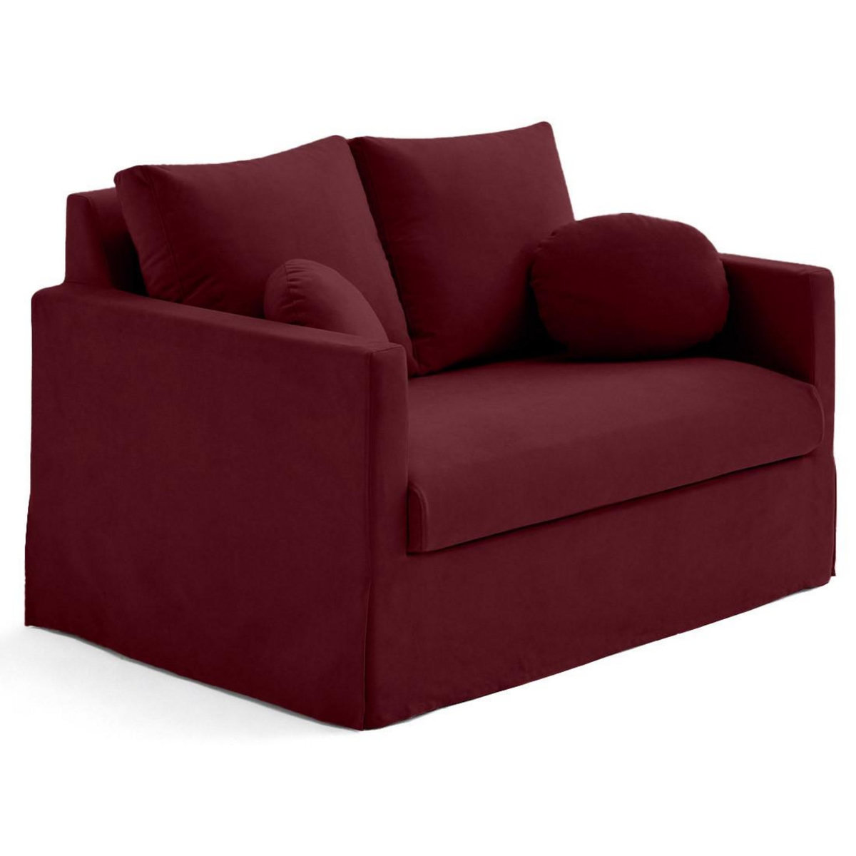 LISA DESIGN Serena - canapé droit déhoussable 2 places en tissu