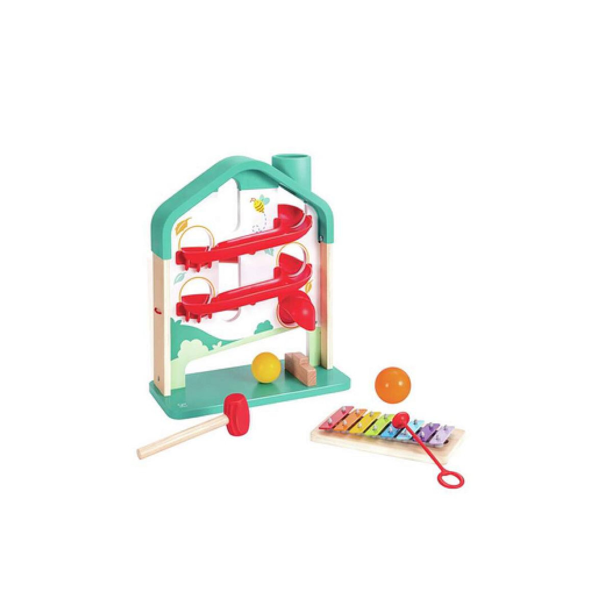 Voir la diapositive 3 : Hape Melody Mansion Ball Run