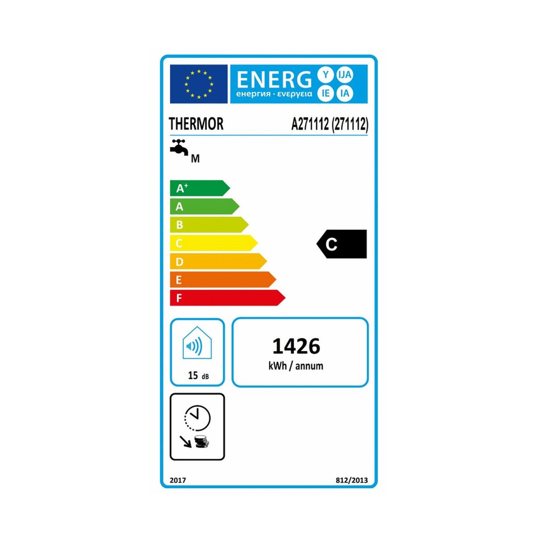 Voir la diapositive 2 : Thermor Chauffe-eau électrique150l vertical - 271112