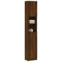Voir la diapositive 3 : VIDAXL Armoire de bain Chene marron 32x25,5x190 cm Bois d'ingenierie