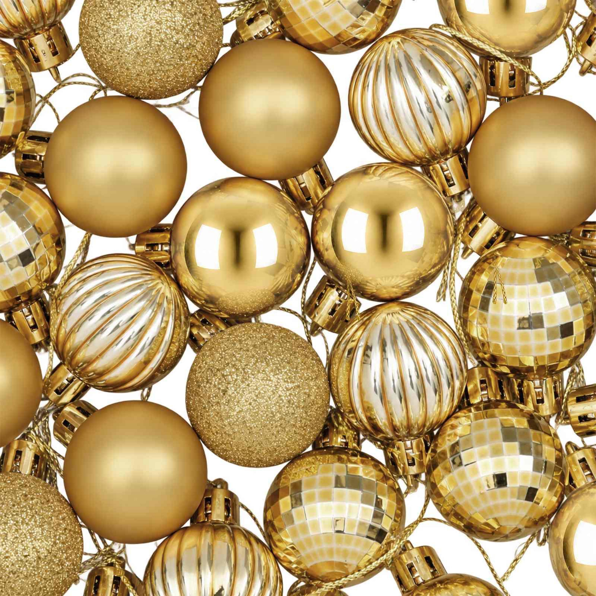 Voir la diapositive 6 : VIDAXL Ensemble de boules de Noël 150 pc Dore Diam. 3 cm Polystyrene