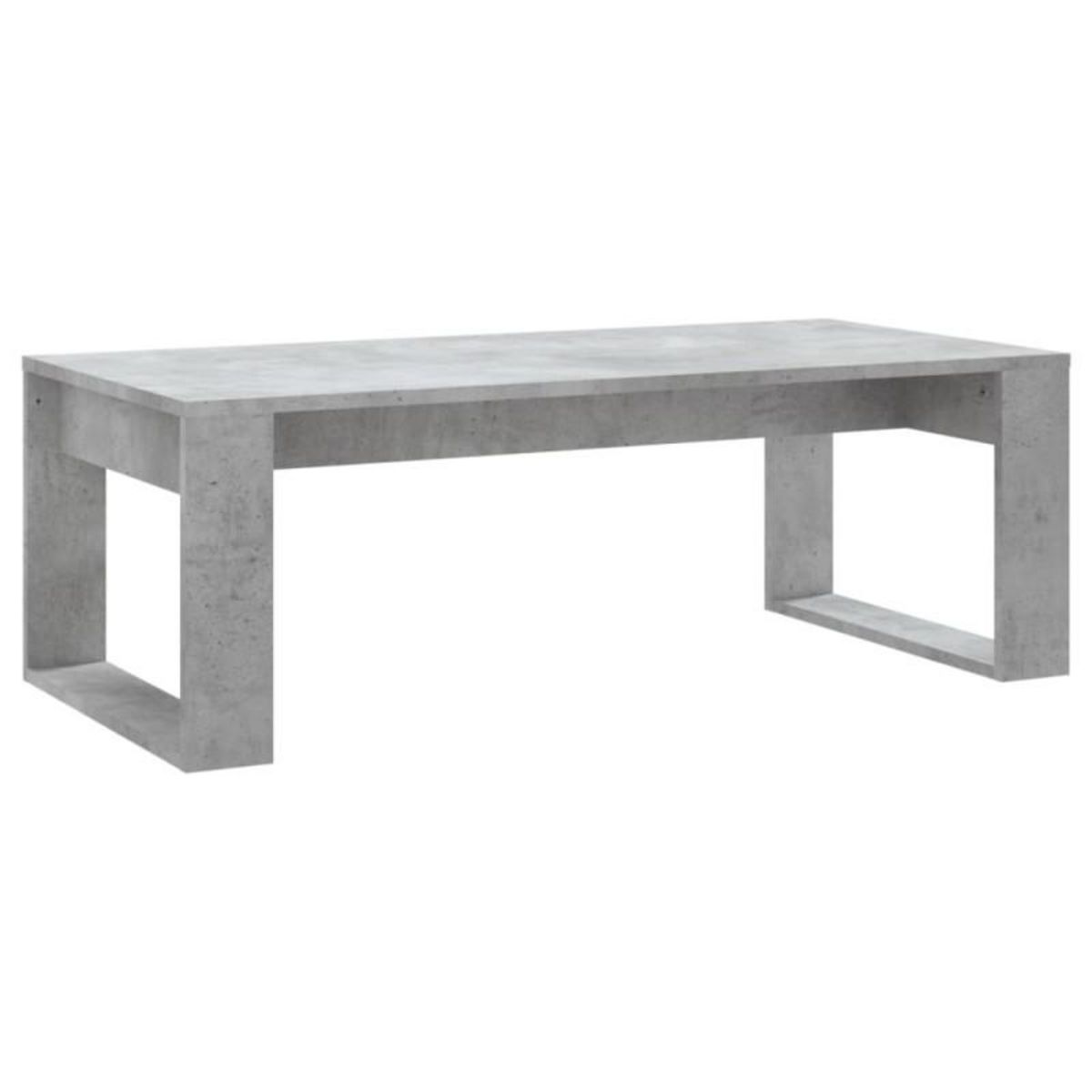 VIDAXL Table basse gris béton 102x50x35 cm bois d ingénierie