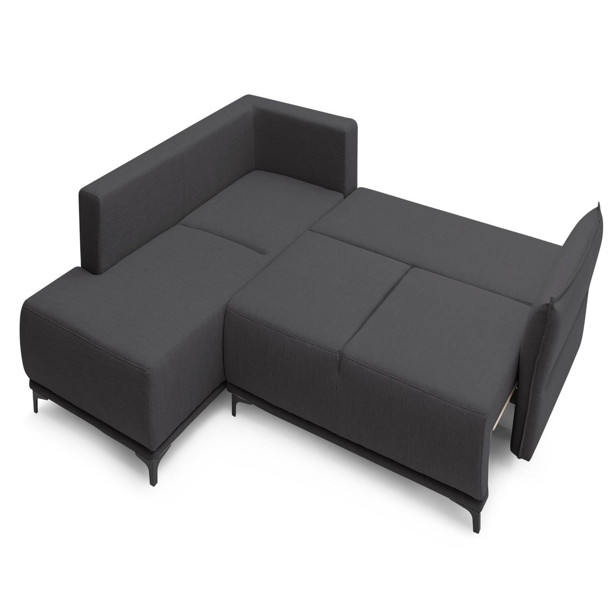 Voir la diapositive 2 : LISA DESIGN Arya - canapé d'angle convertible - avec coffre - 5 places - style contemporain - gauche