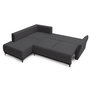 Voir la diapositive 2 : LISA DESIGN Arya - canapé d'angle convertible - avec coffre - 5 places - style contemporain - gauche