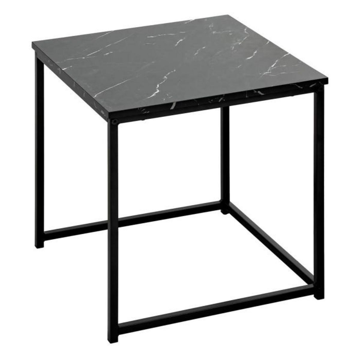ATMOSPHERA Lot de 2 Tables d'Appoint Gigognes  Jones  40cm Noir