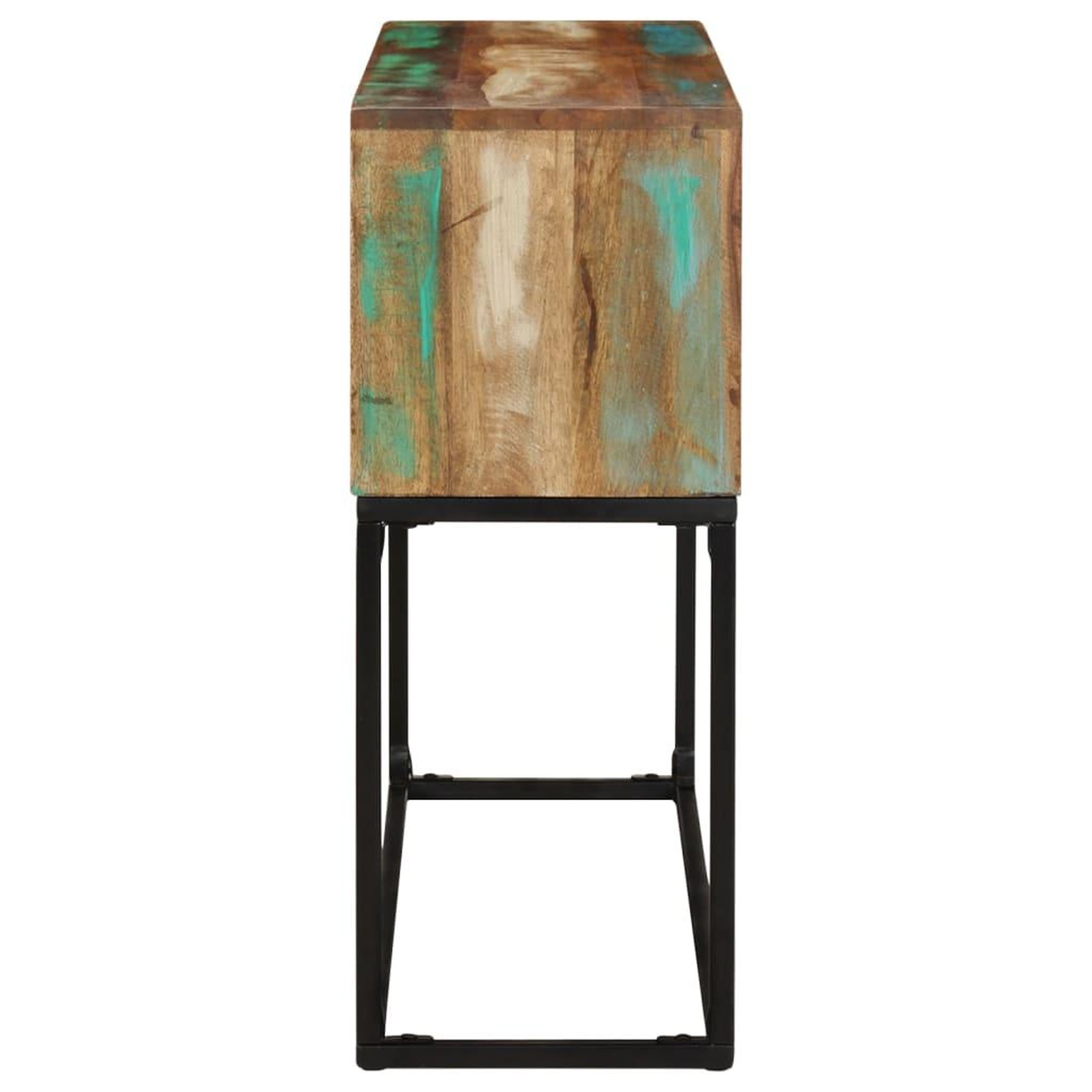 Voir la diapositive 3 : VIDAXL Table console 120x30x75 cm bois de recuperation massif