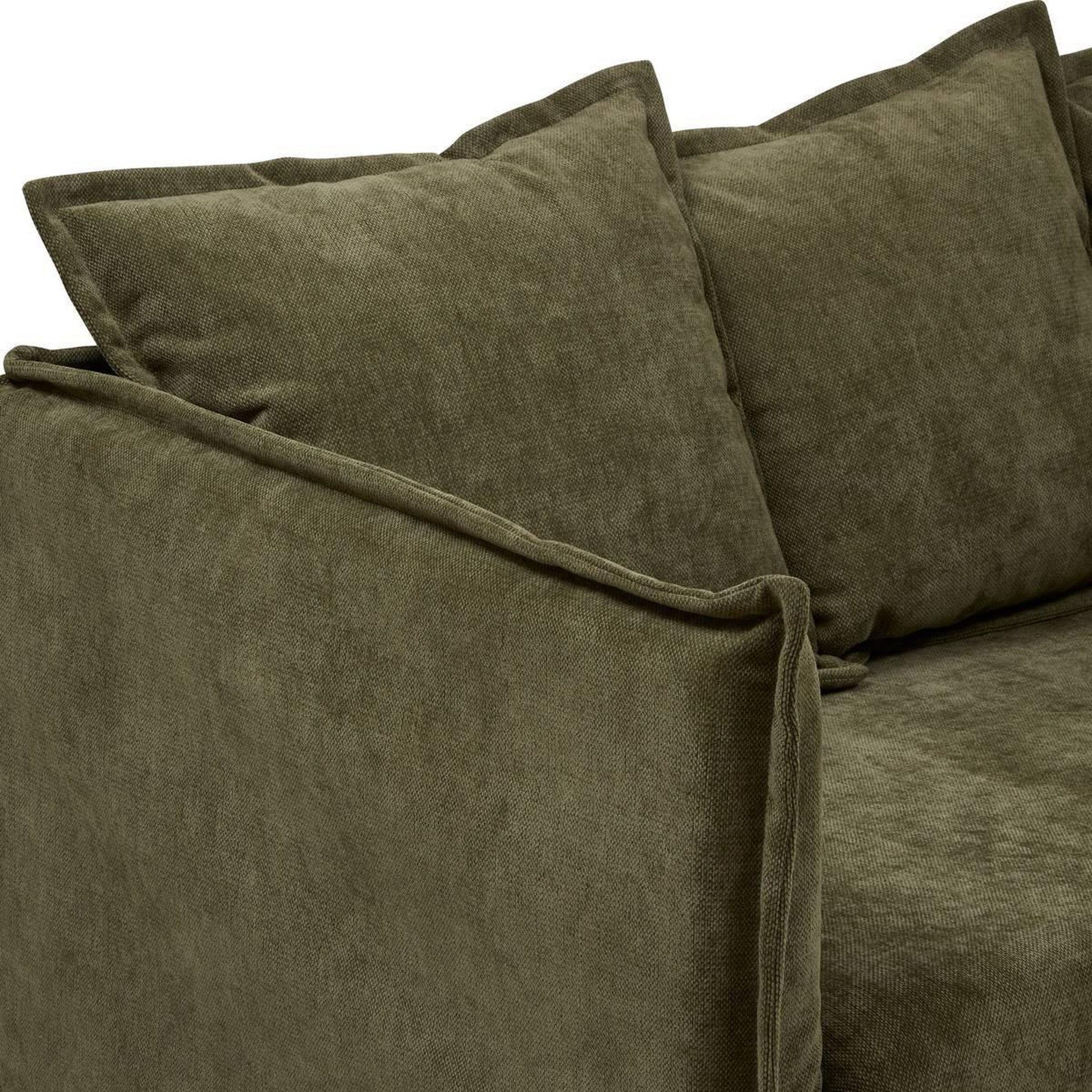 Voir la diapositive 2 : ATMOSPHERA Canapé droit 3 places  odile  200cm vert cèdre