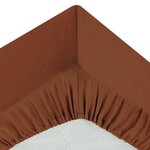 ATMOSPHERA Drap Housse  Intérieur  90x190cm Terracotta