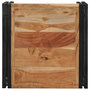 Voir la diapositive 4 : VIDAXL Table basse 50x50x35 cm bois massif d'acacia
