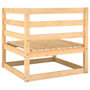 Voir la diapositive 4 : VIDAXL Canape d'angle de jardin bois de pin massif