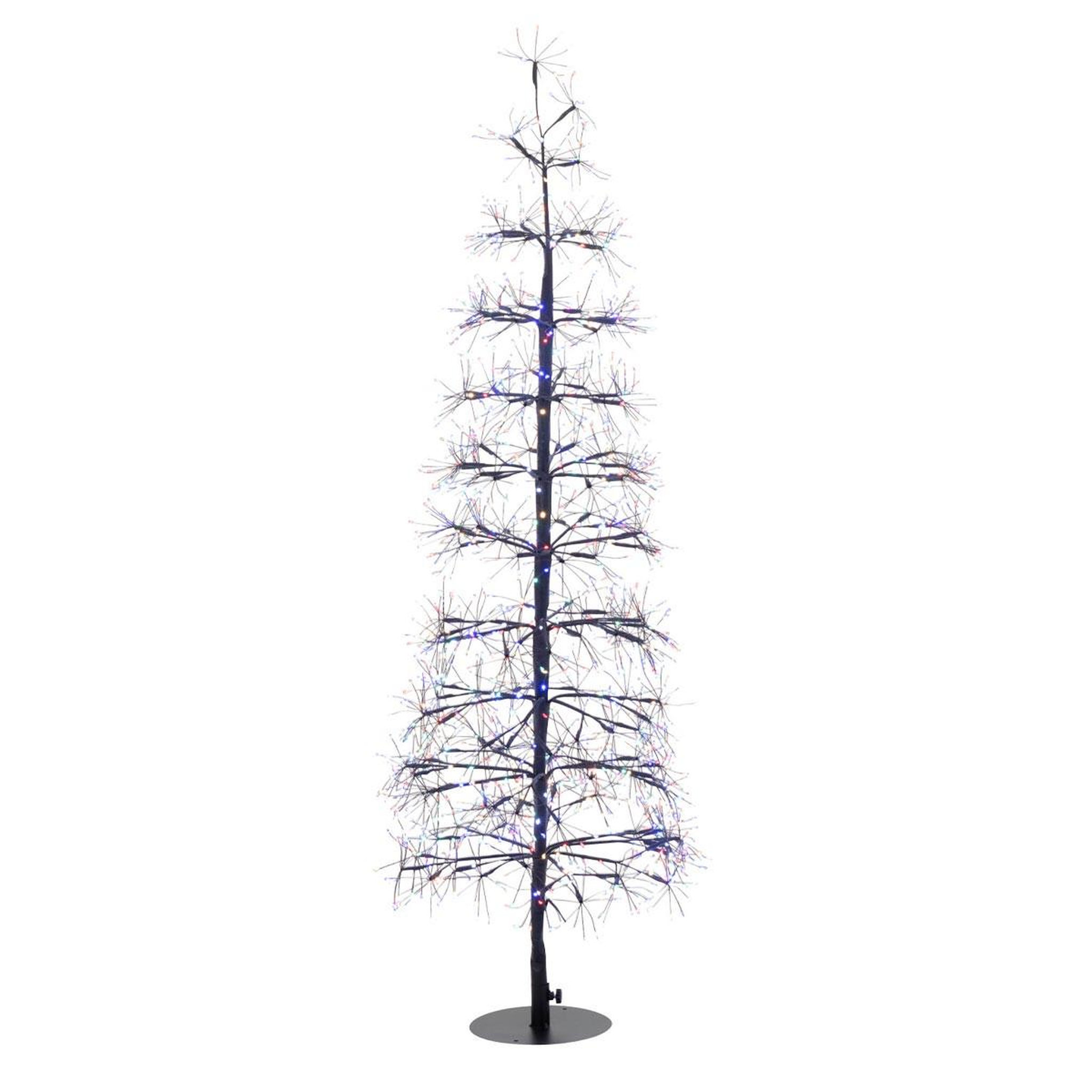 J-LINE Sapin à led en métal  grady  120cm multicolore