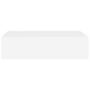 Voir la diapositive 5 : VIDAXL Etageres a tiroirs murales 2 pcs Blanc 40x23,5x10 cm MDF