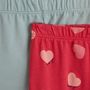 Voir la diapositive 3 : INEXTENSO Lot de 2 leggings coeurs bébé fille