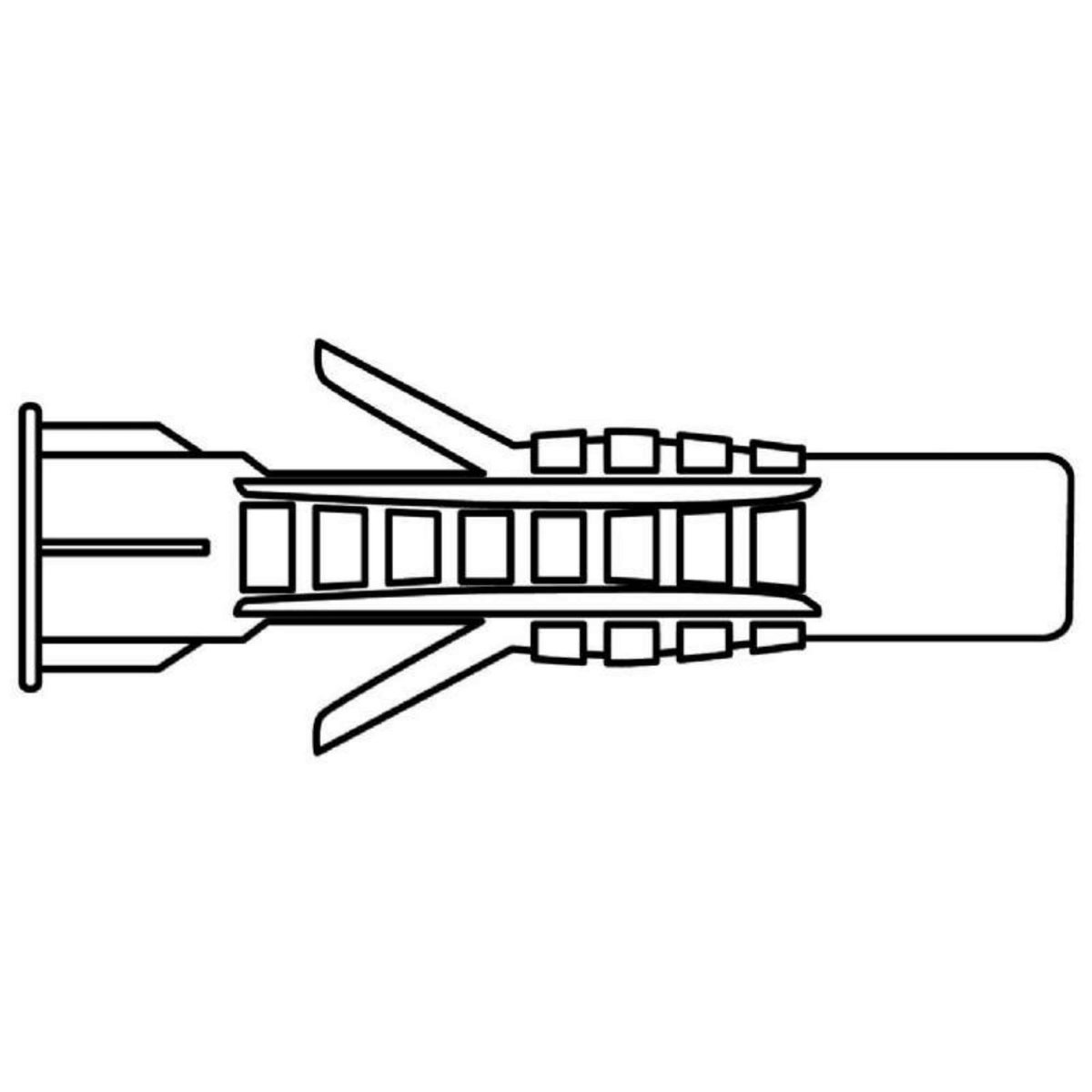  Cheville nylon multi matériaux Vissal Ø6 mm  lot de 30 chevilles