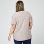Voir la diapositive 2 : IN EXTENSO Blouse manches papillon imprimé nature femme